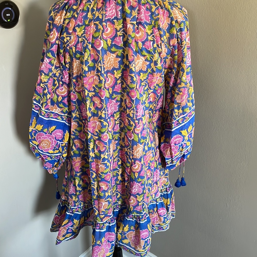 CLEOBELLA dress 
Cleobella
Marci Puff-Sleeve Floral Mini Dress kaftan - Picture 7 of 11